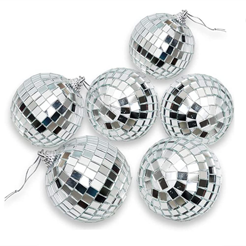 ディスコボール 直径25cm シルバー Amazon.co.jp: シルバーディスコボール 吊り下げミラーボール 12